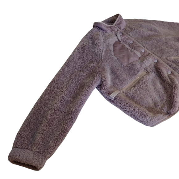 Aeropostale Women's Purple Fleece Jacket Size M - Picture 7 of 10